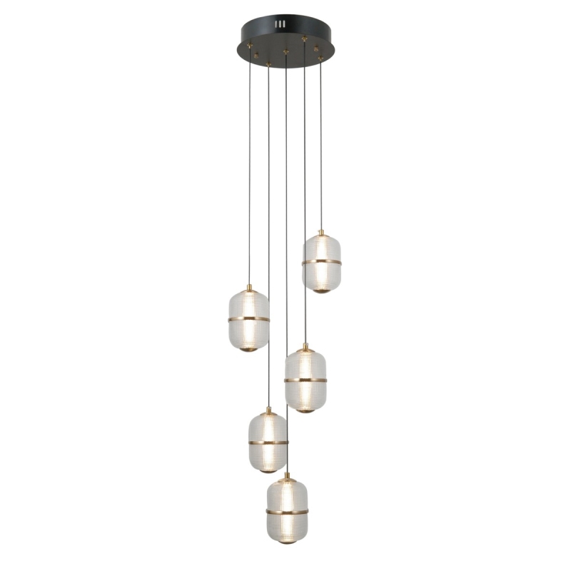 Lampa wisząca Alani PND-34375-5-BK