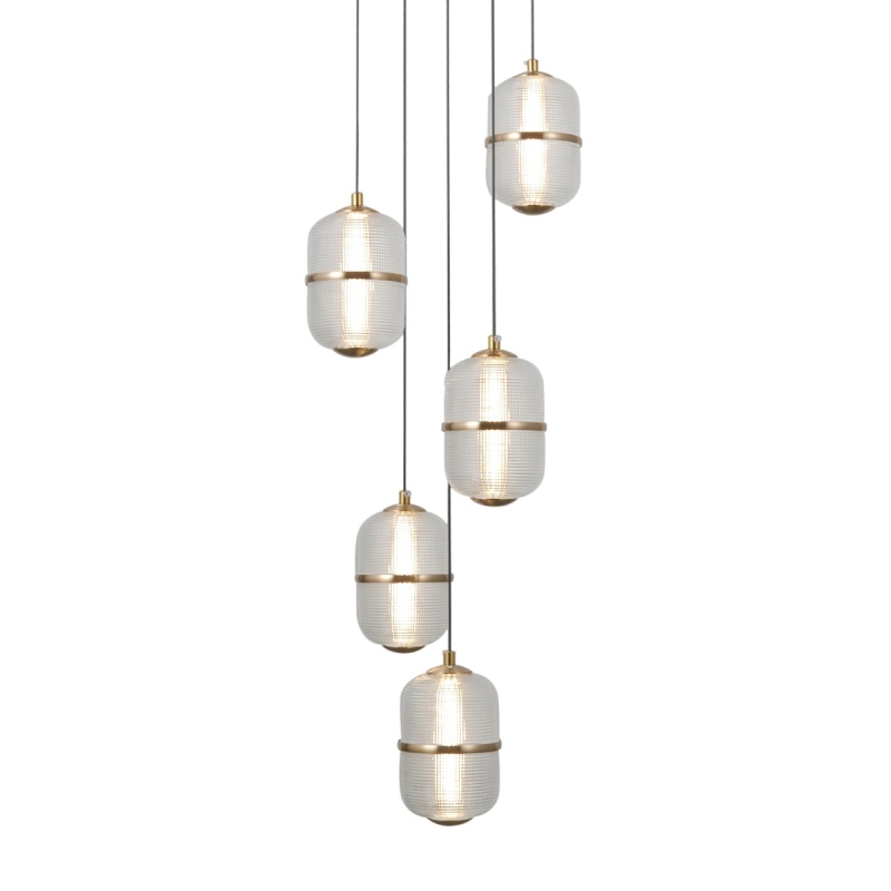 Lampa wisząca Alani PND-34375-5-BK