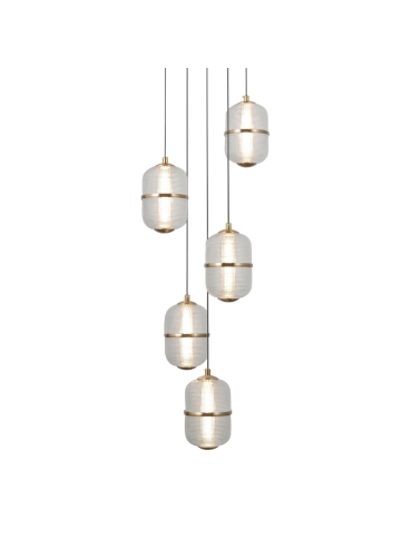 Lampa wisząca Alani PND-34375-5-BK