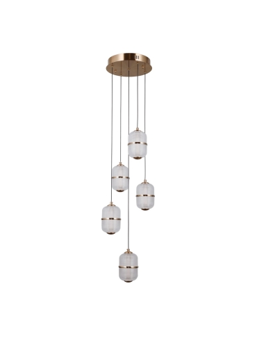 Lampa wisząca Alani PND-34375-5-HBR