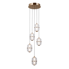 Lampa wisząca Alani PND-34375-5-HBR