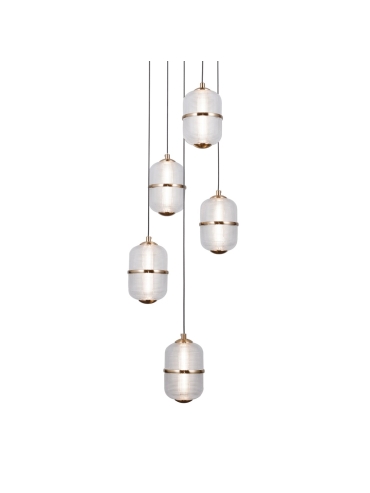 Lampa wisząca Alani PND-34375-5-HBR