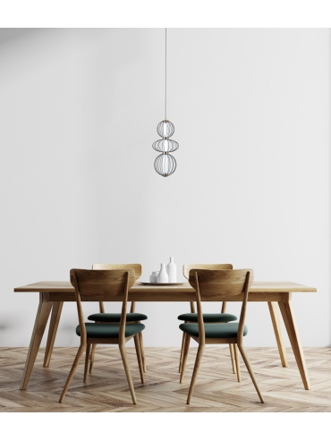 Lampa wisząca Rabel PND-344221-3V-BK