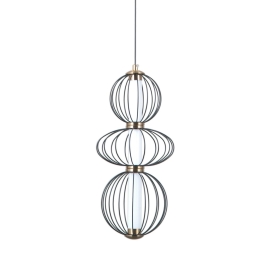 Lampa wisząca Rabel PND-344221-3V-BK