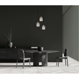 Lampa wisząca Torno PND-40813-3R-BK-HBR