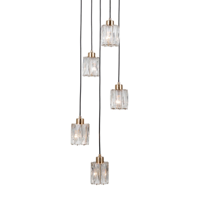 Lampa wisząca Torno PND-40813-5R-BK-HBR