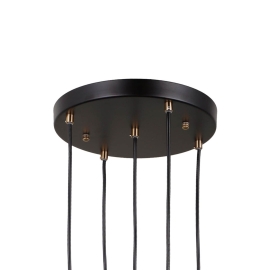 Lampa wisząca Torno PND-40813-5R-BK-HBR