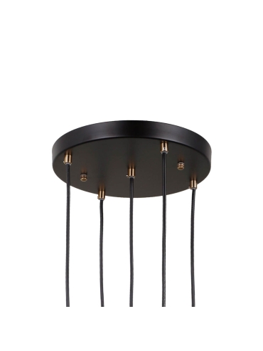 Lampa wisząca Torno PND-40813-5R-BK-HBR