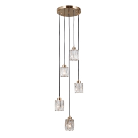 Lampa wisząca Torno PND-40813-5R-HBR