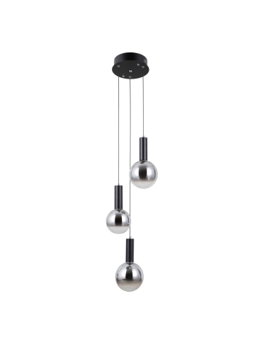 Lampa wisząca Strela PND-34378-3S-BK