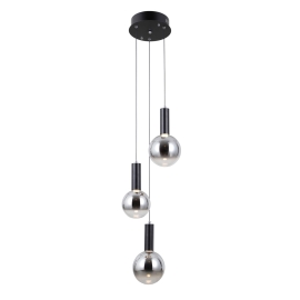 Lampa wisząca Strela PND-34378-3S-BK