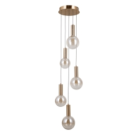 Lampa wisząca Strela PND-34378-5S-HBR