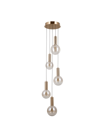 Lampa wisząca Strela PND-34378-5S-HBR