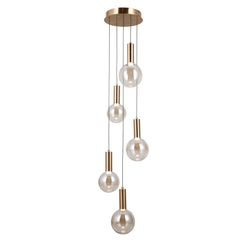 Lampa wisząca Strela PND-34378-5S-HBR