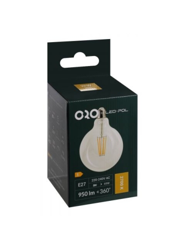 Żarówka ORO CLARO E27 G125 3000K