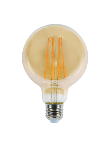 Żarówka ORO AMBER E27 G125 4W WW