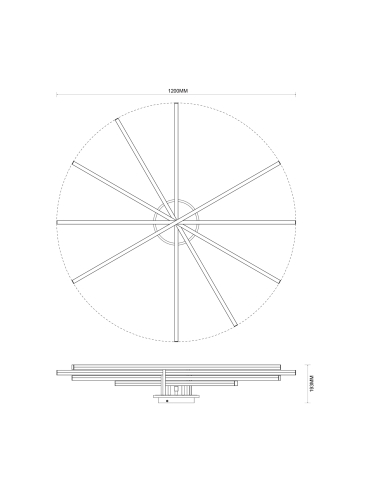 Lampa sufitowa LUNARA MS203650