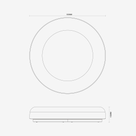 Lampa sufitowa CANDORA RGB MS852-D500