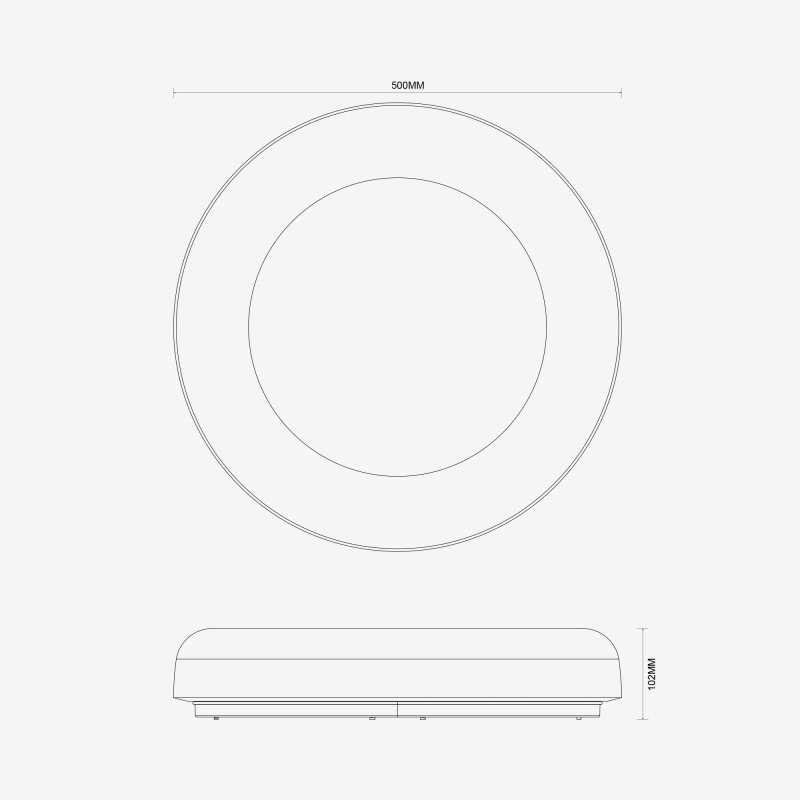 Lampa sufitowa CANDORA RGB MS852-D500