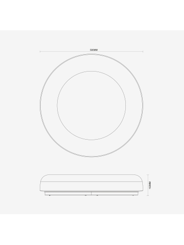Lampa sufitowa CANDORA RGB MS852-D500