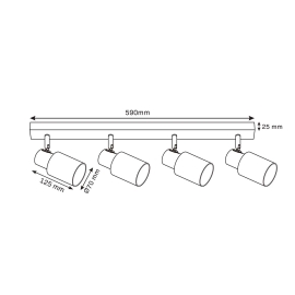 Lampa sufitowa REBECCA 331540