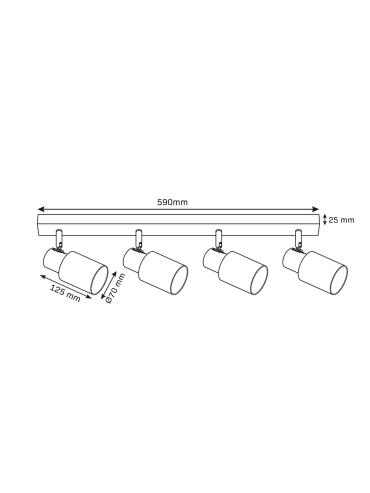 Lampa sufitowa REBECCA 331540