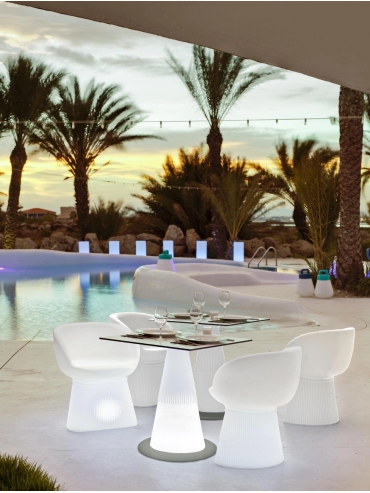 Krzesło solarne MALLORCA LED RGB IP65 3246