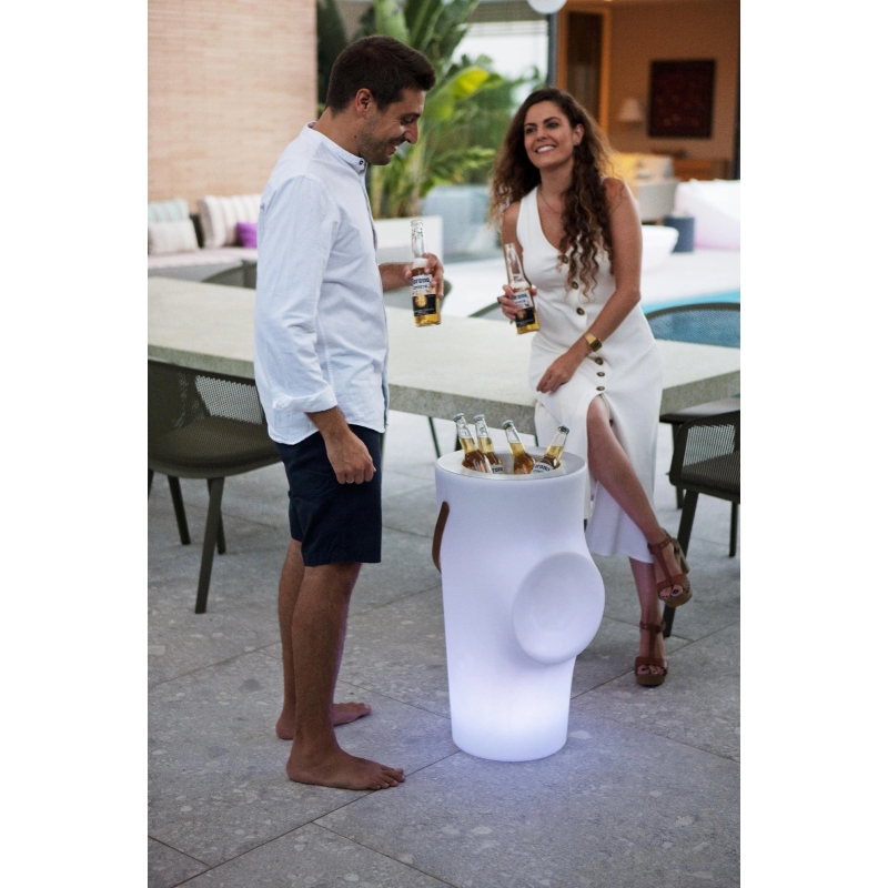 Cooler solarny WOODY LED RGB IP65 3261