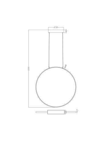 Lampa sufitowa RASCAL PEN4105-60BK