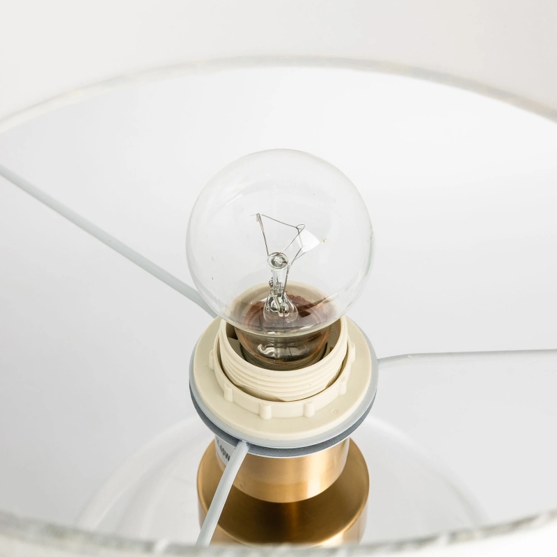 Lampa stołowa VAZE T4108-WH+CL