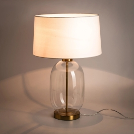 Lampa stołowa VAZE T4108-WH+CL