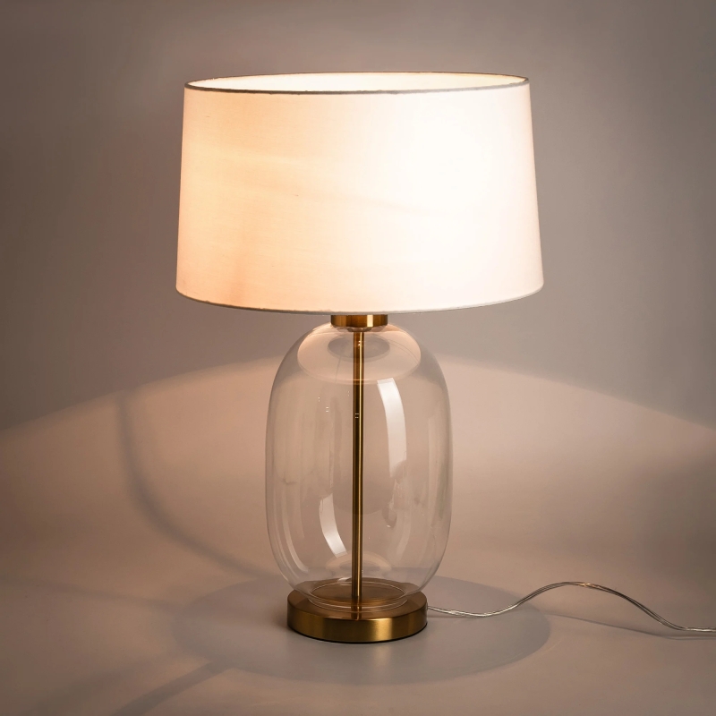 Lampa stołowa VAZE T4108-WH+CL