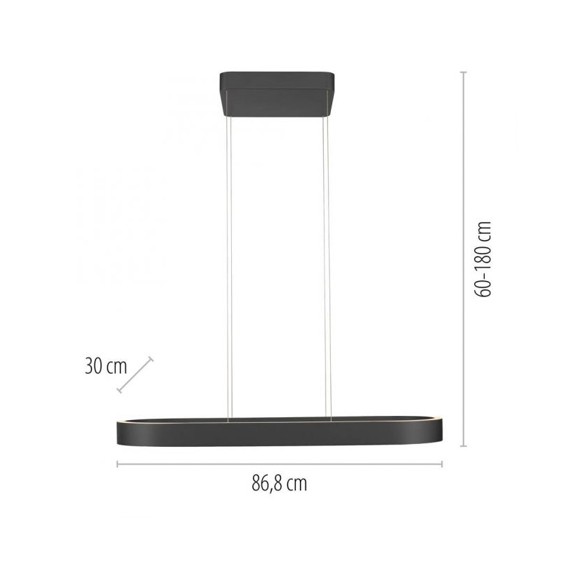 Lampa wisząca Q-STRETTO LED CCT PILOT 2688-18