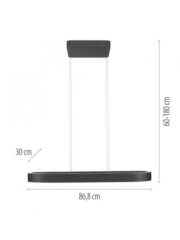 Lampa wisząca Q-STRETTO LED CCT PILOT 2688-18