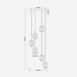 Lampa wisząca AKARI DU31288A/34W