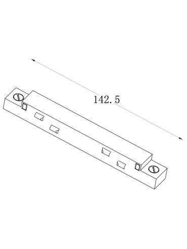 Łącznik prosty do szyn magnetycznej MULTILINE PRO L 90° 10085