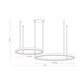 Lampa wisząca ISAK 250067-GD