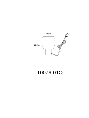 Lampa stołowa CALVO T0076-01Q-L1AA