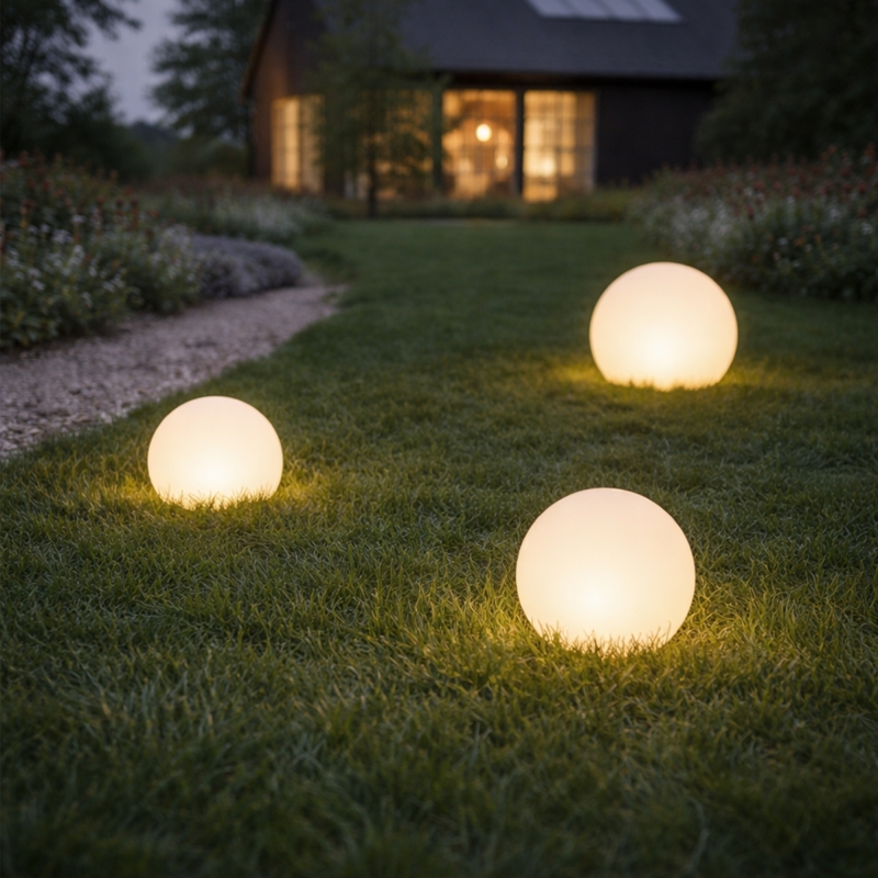 Lampa ogrodowa BALL IP44, fi E27 20 cm