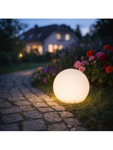 Lampa ogrodowa BALL IP44, fi E27 20 cm