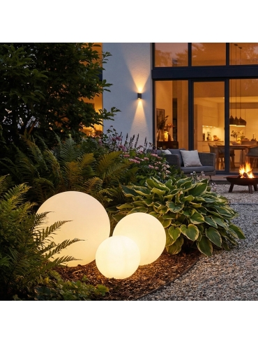 Lampa ogrodowa BALL IP44, fi E27 20 cm