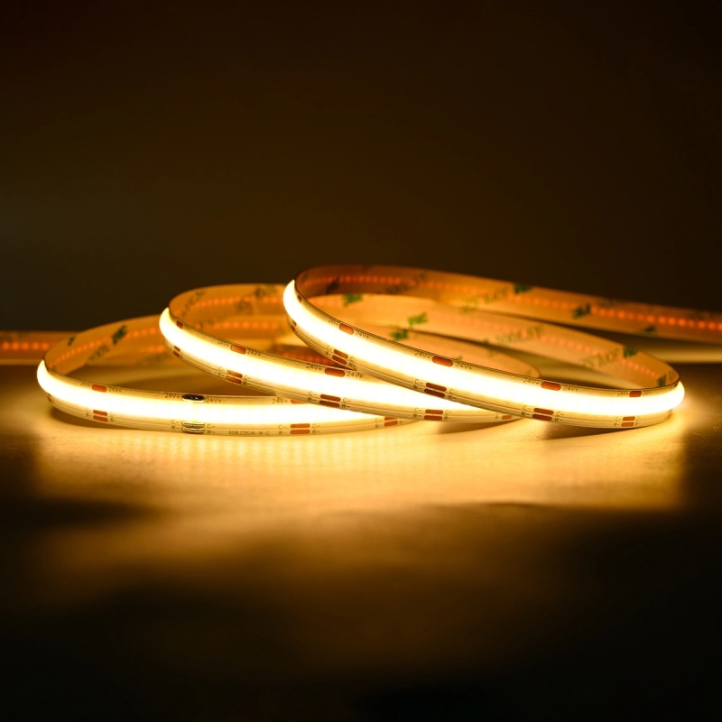 Taśma COB 608 MOCNA 24V 14W 2700K-6500K LED 5M CRI90 ULLS35
