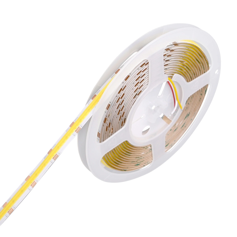 Taśma COB 608 MOCNA 24V 14W 2700K-6500K LED 5M CRI90 ULLS35