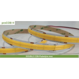 Taśma LED proCOB 24V DOUBLE DUAL Dwurzędowe COB 5m 4000K ULLS38