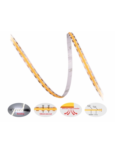 Taśma LED zewnętrzna 24V IP68 4000K 480 LED CRI90 5m ULLS45