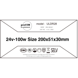 Zasilacz Ultra Slim 24V 100W 4.1A IP43 ULDR28