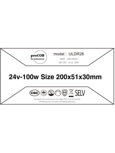 Zasilacz Ultra Slim 24V 100W 4.1A IP43 ULDR28