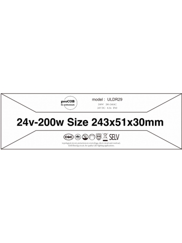 Zasilacz Ultra Slim 24V 200W 8.3A IP43 ULDR29