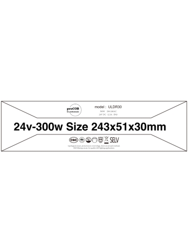 Zasilacz Ultra Slim 24V 300W 12.5A IP43 ULDR30