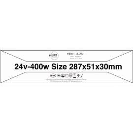 Zasilacz Ultra Slim 24V 400W 16.5A IP43 ULDR31